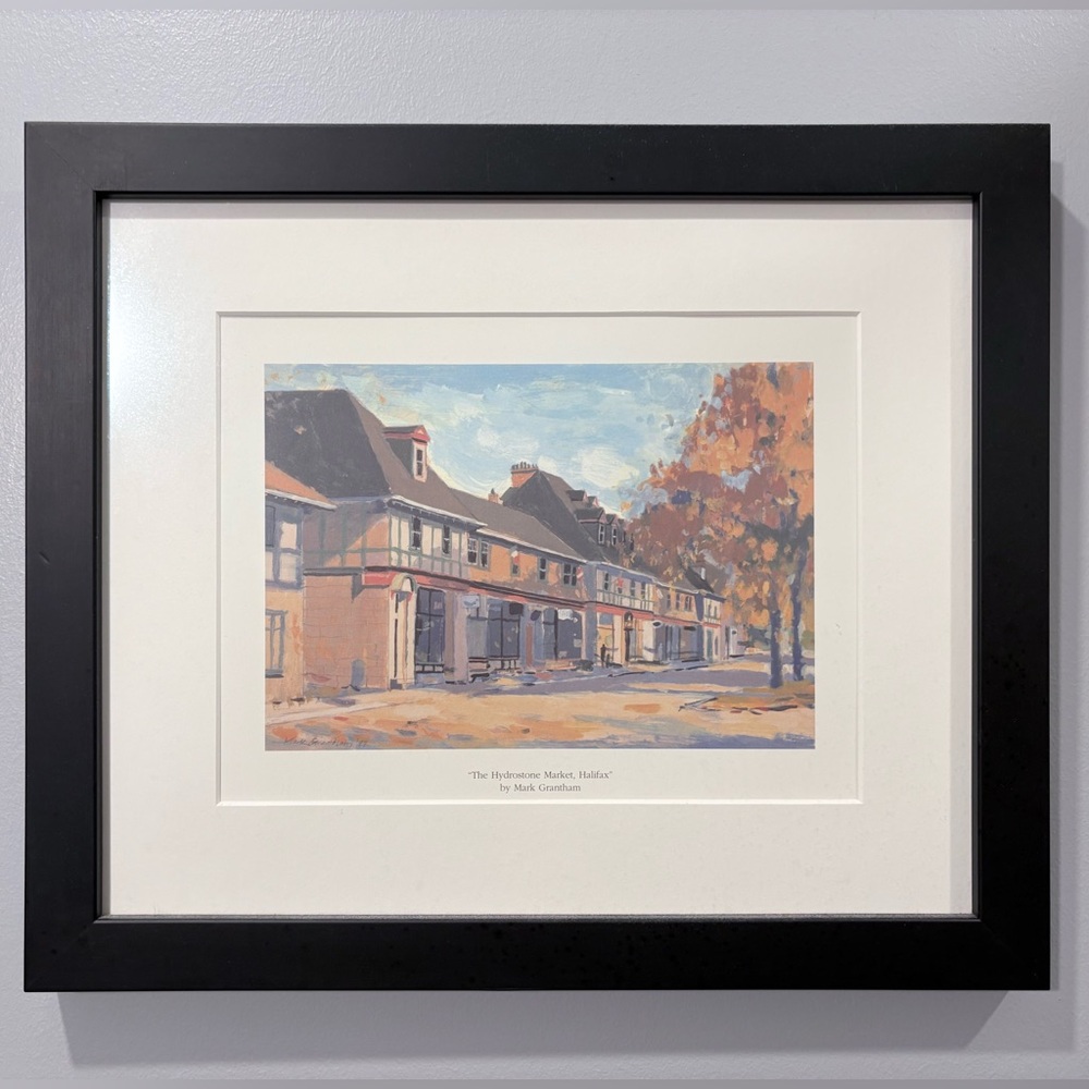Framed Watercolour Print with Black Frame